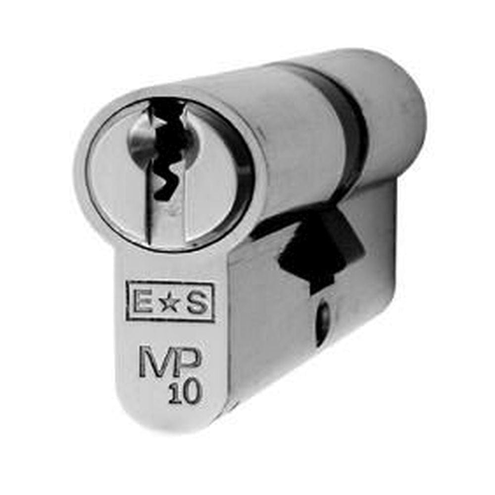 Eurospec Locks & Latches Polished Chrome / 35 x 35mm / Euro Double Cylinders Eurospec - MP10 Euro Double Cylinder 70mm - Polished Chrome
