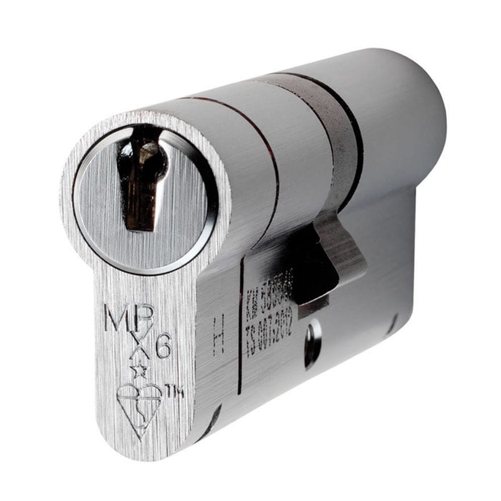Eurospec Locks & Latches Satin Chrome / 55 x 55mm / Euro Double Cylinders Eurospec - Mpx6 Euro Double Cylinder 110mm Ktd - Satin Chrome