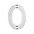 Eurospec Door Furniture Satin Stainless Steel / Numerals / 0 Eurospec - Numerals Number 0 - Satin Stainless Steel