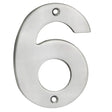 Eurospec Door Furniture Satin Stainless Steel / Numerals / 9 Eurospec - Numerals Number 6/9 - Satin Stainless Steel