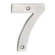 Eurospec Door Furniture Satin Stainless Steel / Numerals / 7 Eurospec - Numerals Number 7 - Satin Stainless Steel