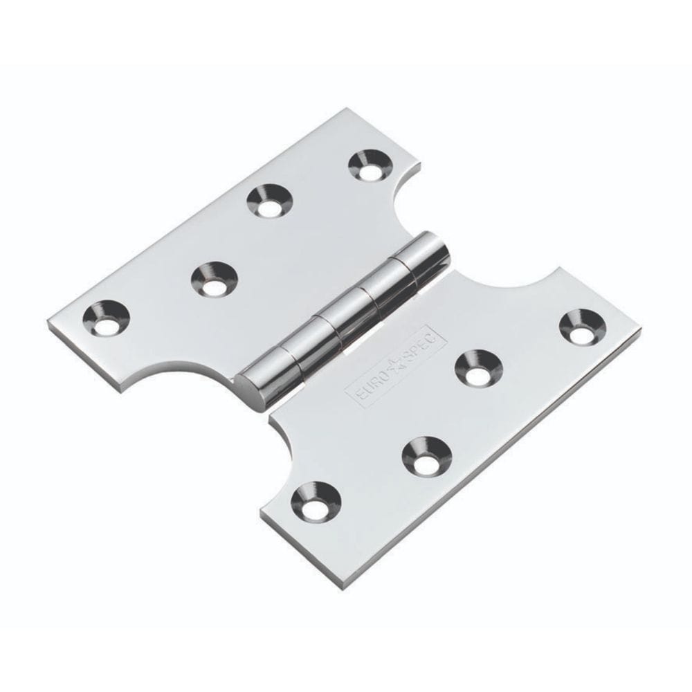 Eurospec Hinges Polished Chrome / Parliament Hinges / 4" x (102mm) Eurospec - Parliament Hinge 101 x 101mm - Polished Chrome