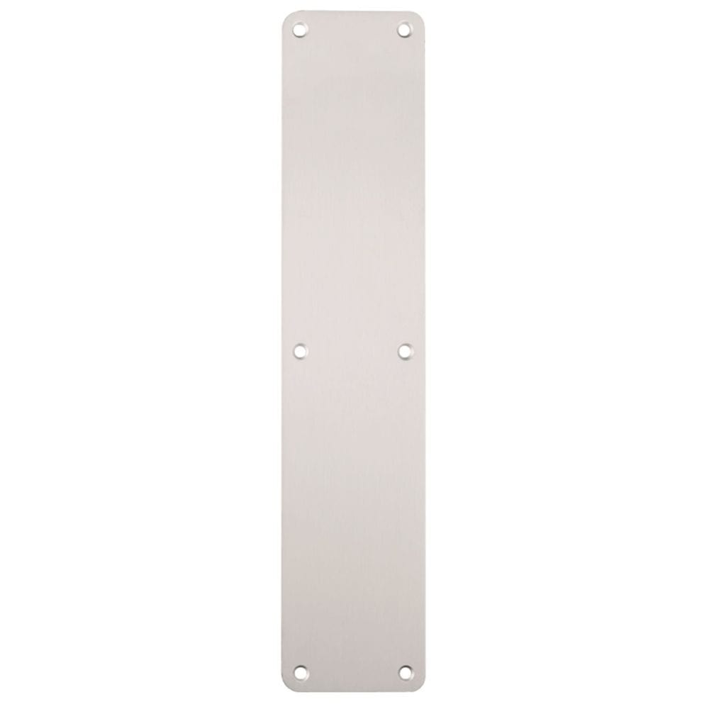 Eurospec Door Furniture Satin Anodised Aluminium / Finger Plates / 300 x 75mm Eurospec - Plain Finger Plate 300 x 75mm - SAA