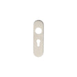 Eurospec Door Furniture Satin Stainless Steel / Euro Profile Lock Handles Eurospec - Radius Covers for Euro Lock Backplate 47.5mm - Satin Stainless Steel