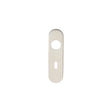 Eurospec Door Furniture Satin Stainless Steel / Euro Profile Lock Handles Eurospec - Radius Covers for Lock Backplate - Satin Stainless Steel