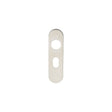 Eurospec Door Furniture Satin Stainless Steel / Oval Profile Lock Handles Eurospec - Radius Covers for Oval Lock Backplate - Satin Stainless Steel