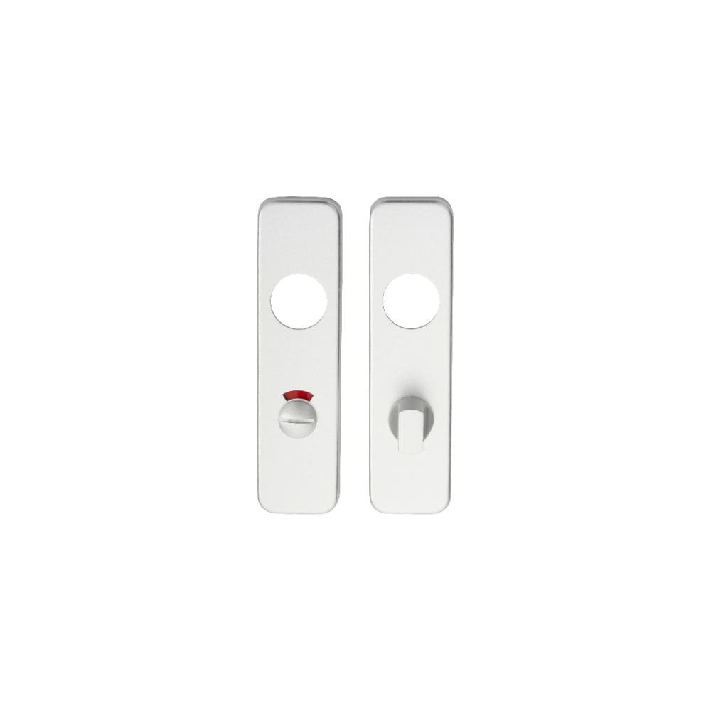 Eurospec Door Furniture Satin Anodised Aluminium Eurospec - Safety Lever Bathroom Covers - Satin Anodised Aluminium