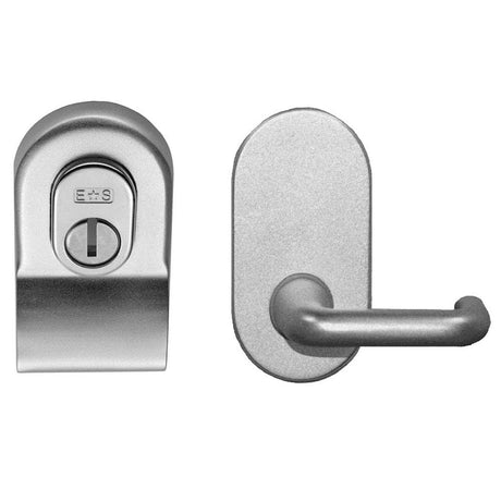 Eurospec Door Furniture Satin Chrome / Cylinder Pull & Lever Eurospec - Security Cylinder Pull with Mini Lever - Satin Chrome