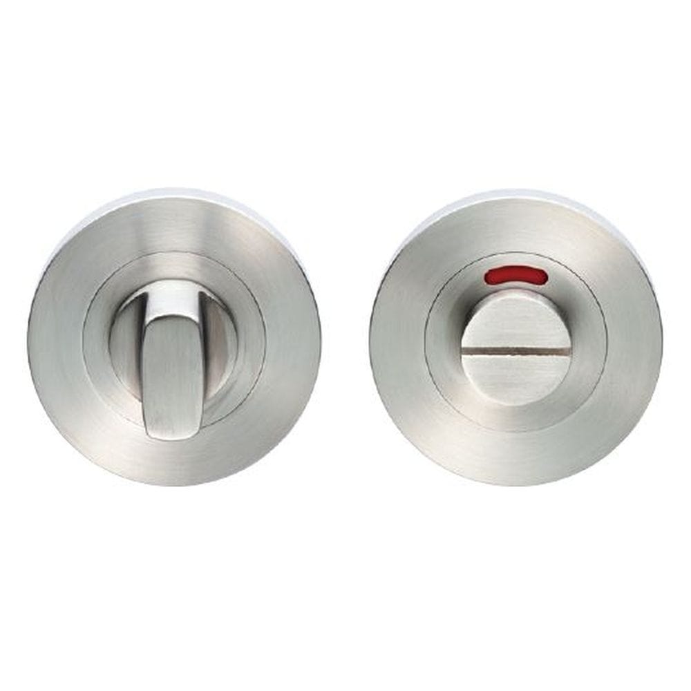 Eurospec Door Furniture Satin Stainless Steel / Yes Eurospec - Small Turn and Indicator coin release - Satin Stainless Steel