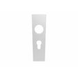 Eurospec Door Furniture Satin Stainless Steel / Euro Profile Lock Handles Eurospec - Square Covers for Euro Lock Backplate 47.5mm - Satin Stainless Steel