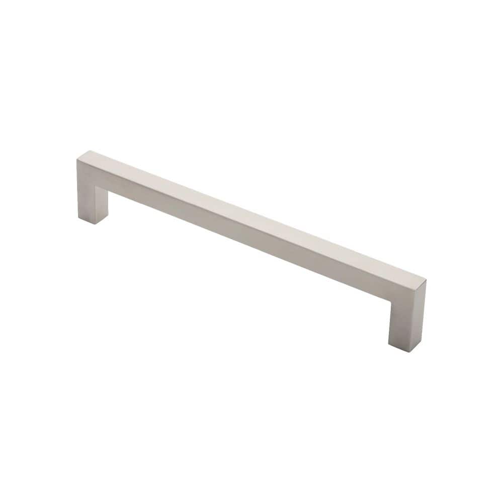 Eurospec Door Furniture Satin Stainless Steel / Pull Handles (Bolt Through) Eurospec - Square Mitred Pull Handle - Satin Stainless Steel