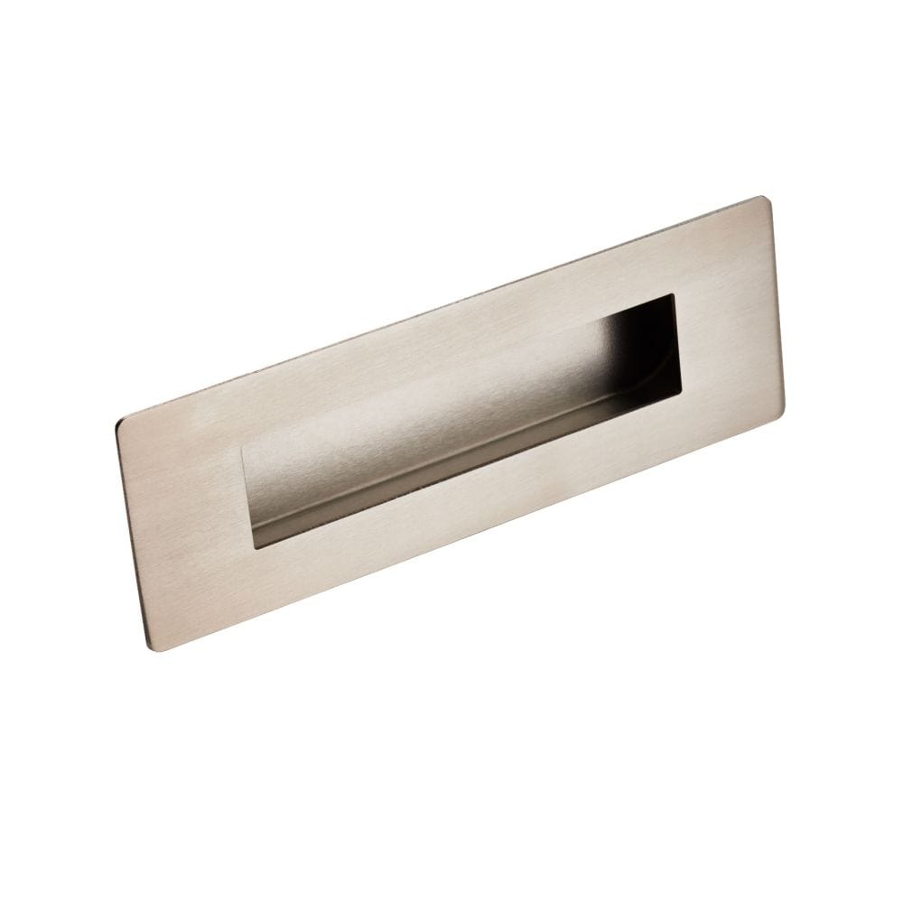 Eurospec Cabinet Hardware Satin Stainless Steel / Flush Handle / Rectangular Eurospec - Steelworx Rectangular Flush Pull - Satin Stainless Steel