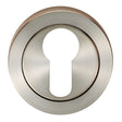 Eurospec Door Furniture Satin Stainless Steel / Euro Profile Escutcheons Eurospec - Steelworx SWL Escutcheon - Satin Stainless Steel