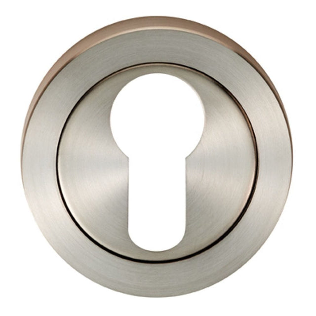 Eurospec Door Furniture Satin Stainless Steel / Euro Profile Escutcheons Eurospec - Steelworx SWL Escutcheon - Satin Stainless Steel