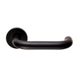Eurospec Door Furniture Matt Black / Round Rose Eurospec - Steelworx SWL Nera Lever on Rose - Matt Black