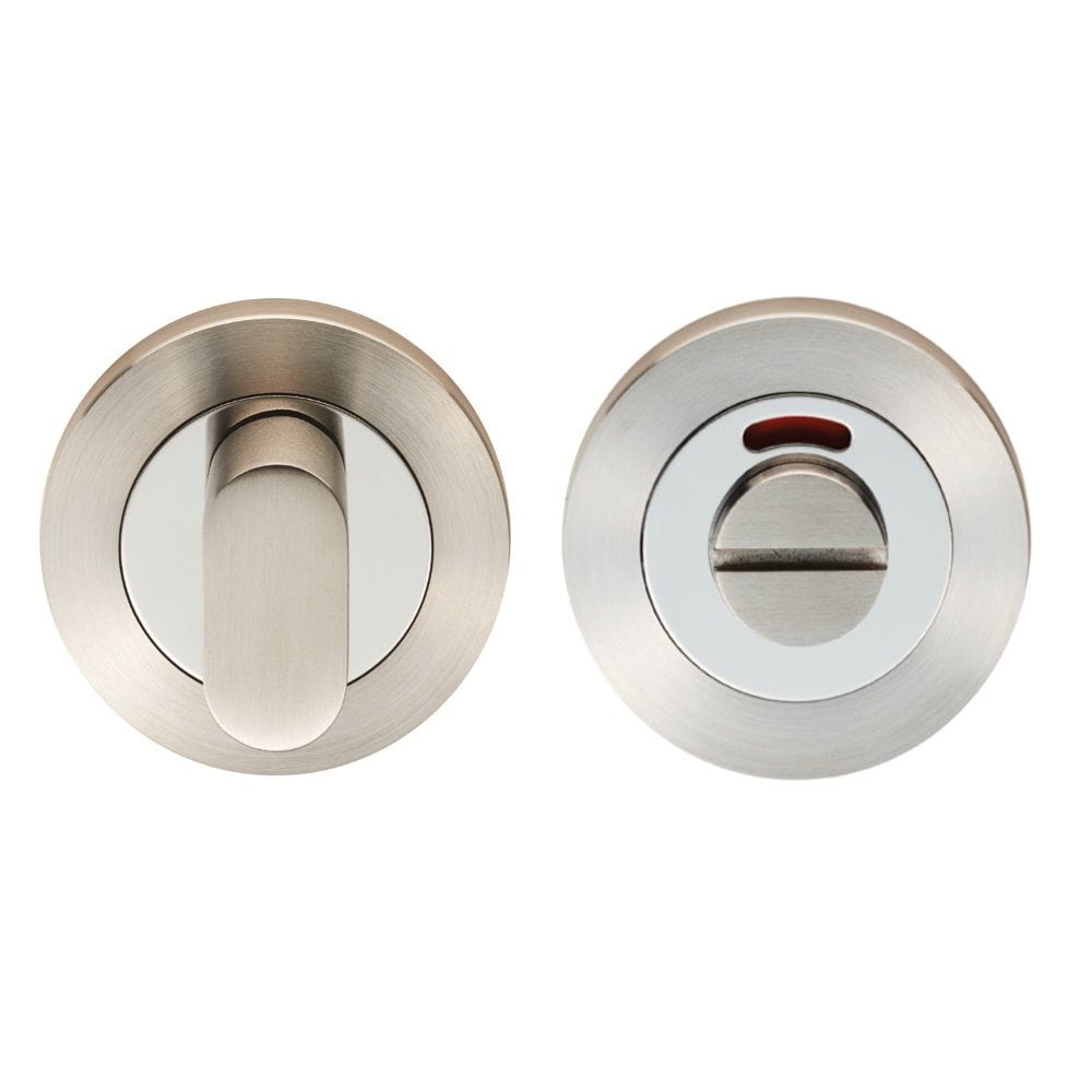 Eurospec Door Furniture Bright/Satin Stainless Steel / No Eurospec - Steelworx SWL Thumbturn - Bright/Satin Stainless Steel