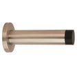 Eurospec Door Furniture Satin Stainless Steel / Projection Door Stop Eurospec - Steelworx Wall Mounted Door Stop 102mm - Satin Stainless Steel