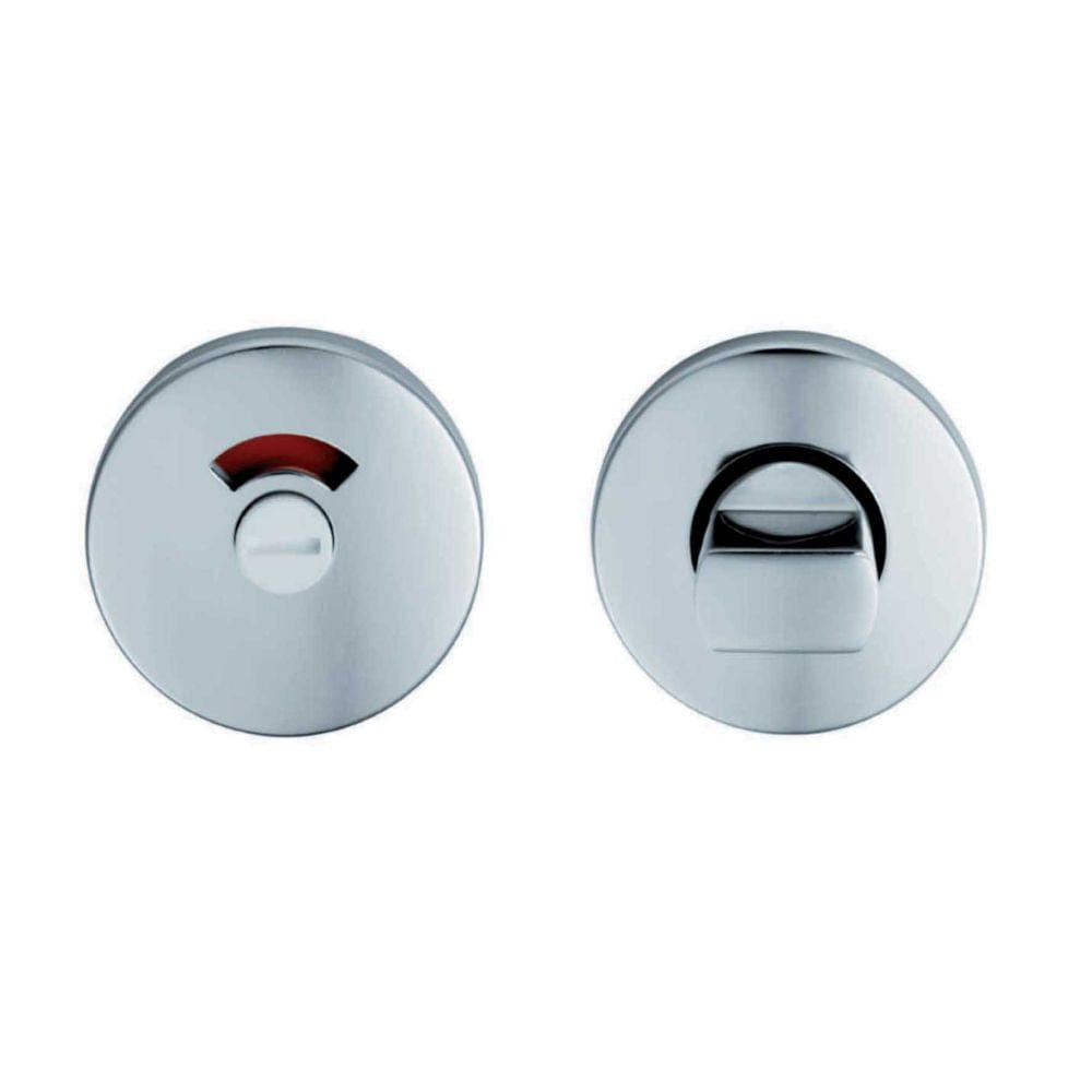 Eurospec Door Furniture Polished Anodised Aluminium / Yes Eurospec - Thumbturn & Release c/w indicator - Polished Anodised Aluminium