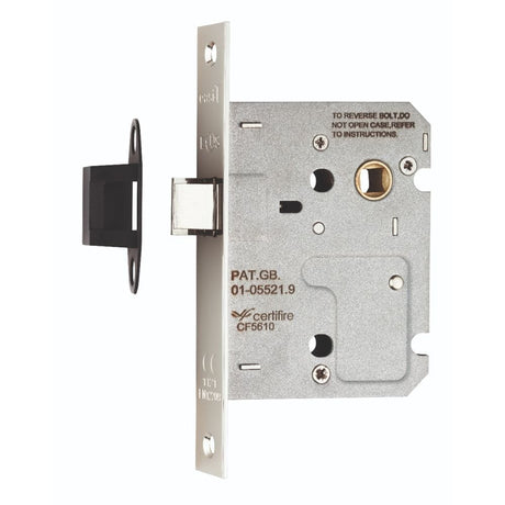 Eurospec Locks & Latches Nickel Plated / Upright Mortice Latch / 3" Eurospec - Upright Latch 76mm - Nickel Plate