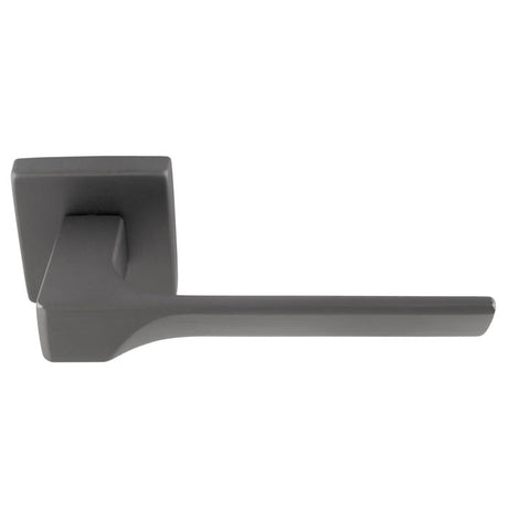 This is an image of a Manital - Flash Lever On Square Rose - Anthracite fh5ant that is availble to order from Trade Door Handles in Kendal.