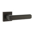 Forme Door Furniture Urban Dark Bronze / Square Rose Forme Alila Designer Lever on Minimal Square Rose - Urban Dark Bronze