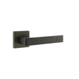 Forme Door Furniture Urban Dark Bronze / Square Rose Forme Asti Designer Lever on Minimal Square Rose - Urban Dark Bronze