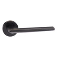 Forme Door Furniture Matt Black / Round Rose Forme Boston Designer Lever on Minimal Round Rose - Matt Black