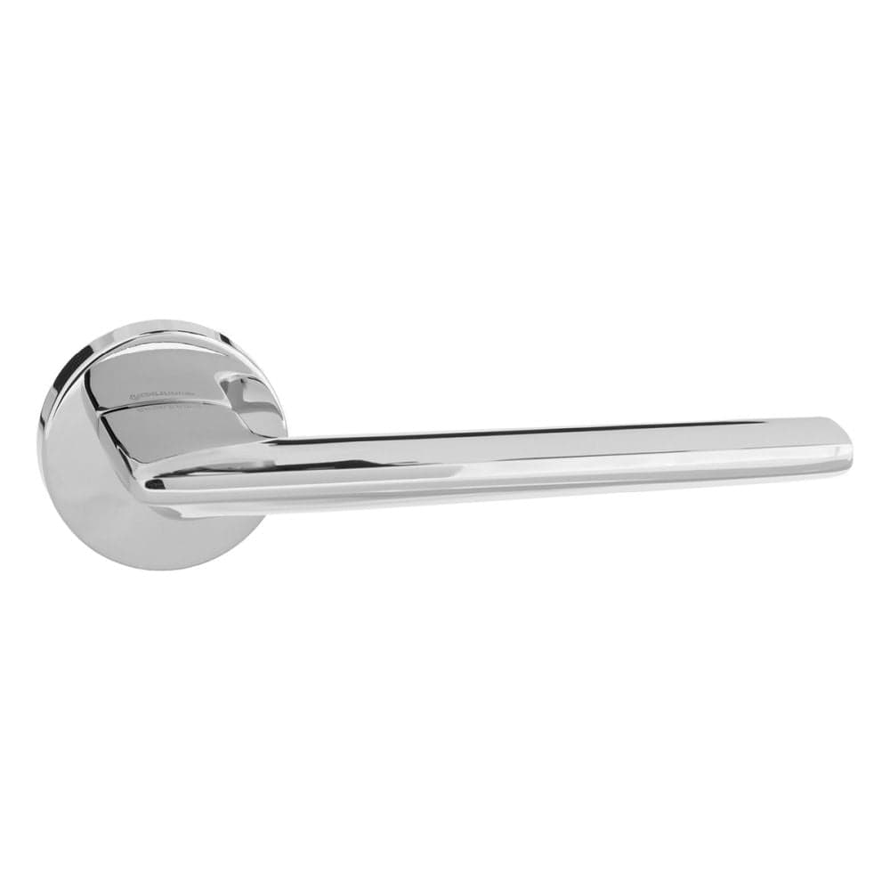 Forme Door Furniture Polished Chrome / Round Rose Forme Boston Designer Lever on Minimal Round Rose - Polished Chrome