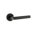Forme Door Furniture Matt Black / Round Rose Forme Elle Designer Lever on Minimal Round Rose - Matt Black