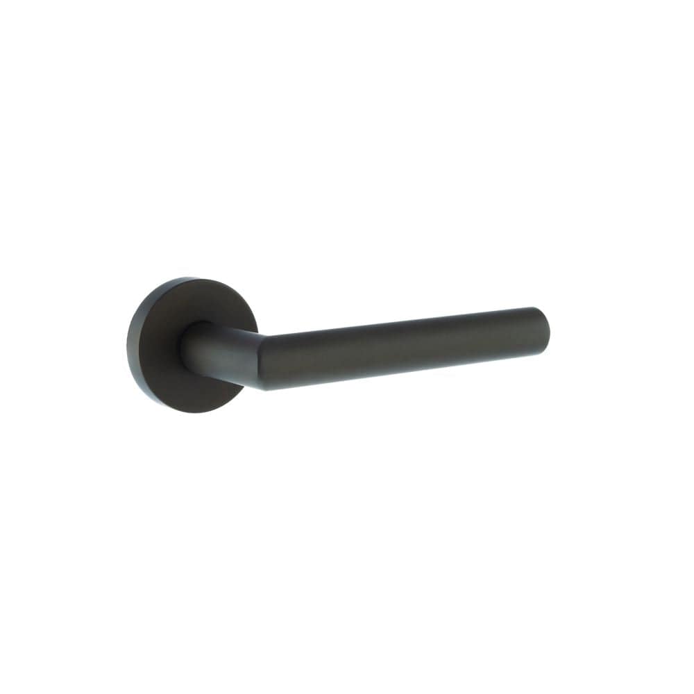 Forme Door Furniture Urban Dark Bronze / Round Rose Forme Elle Designer Lever on Minimal Round Rose - Urban Dark Bronze