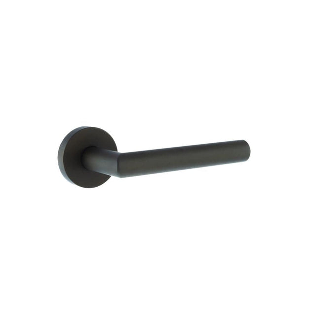 Forme Door Furniture Urban Dark Bronze / Round Rose Forme Elle Designer Lever on Minimal Round Rose - Urban Dark Bronze