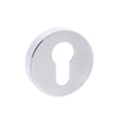 Forme Door Furniture Polished Chrome / Euro Profile Escutcheons Forme Euro Escutcheon on Minimal Round Rose - Polished Chrome