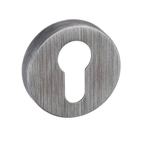 Forme Door Furniture Urban Graphite / Euro Profile Escutcheons Forme Euro Escutcheon on Minimal Round Rose - Urban Graphite