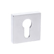 Forme Door Furniture Polished Chrome / Euro Profile Escutcheons Forme Euro Escutcheon on Minimal Square Rose - Polished Chrome