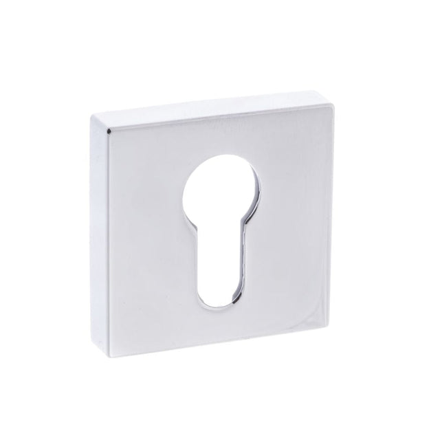 Forme Door Furniture Polished Chrome / Euro Profile Escutcheons Forme Euro Escutcheon on Minimal Square Rose - Polished Chrome