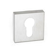 Forme Door Furniture Satin Chrome / Euro Profile Escutcheons Forme Euro Escutcheon on Minimal Square Rose - Satin Chrome