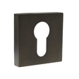 Forme Door Furniture Urban Dark Bronze / Euro Profile Escutcheons Forme Euro Escutcheon on Minimal Square Rose - Urban Dark Bronze
