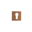 Forme Door Furniture Urban Satin Copper / Euro Profile Escutcheons Forme Euro Escutcheon on Minimal Square Rose - Urban Satin Copper