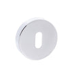 Forme Door Furniture Polished Chrome / Mortice Key Profile Escutcheons Forme Key Escutcheon on Minimal Round Rose - Polished Chrome