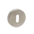 Forme Door Furniture Satin Nickel / Mortice Key Profile Escutcheons Forme Key Escutcheon on Minimal Round Rose - Satin Nickel