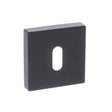 Forme Door Furniture Matt Black / Mortice Key Profile Escutcheons Forme Key Escutcheon on Minimal Square Rose - Matt Black