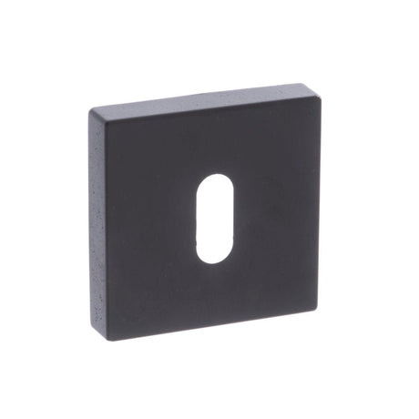 Forme Door Furniture Matt Black / Mortice Key Profile Escutcheons Forme Key Escutcheon on Minimal Square Rose - Matt Black