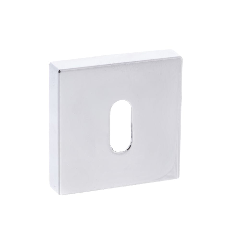 Forme Door Furniture Polished Chrome / Mortice Key Profile Escutcheons Forme Key Escutcheon on Minimal Square Rose - Polished Chrome