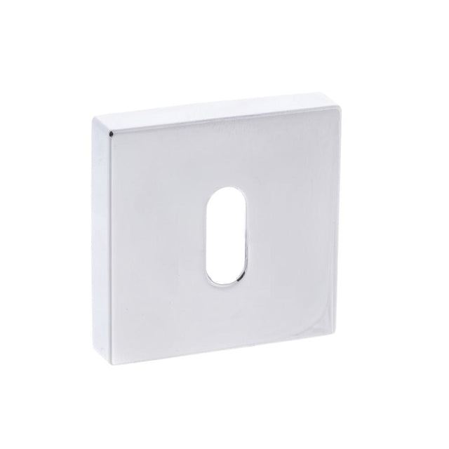 Forme Door Furniture Polished Chrome / Mortice Key Profile Escutcheons Forme Key Escutcheon on Minimal Square Rose - Polished Chrome