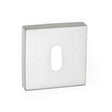 Forme Door Furniture Satin Chrome / Mortice Key Profile Escutcheons Forme Key Escutcheon on Minimal Square Rose - Satin Chrome