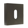 Forme Door Furniture Urban Dark Bronze / Mortice Key Profile Escutcheons Forme Key Escutcheon on Minimal Square Rose - Urban Dark Bronze