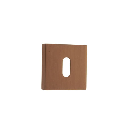 Forme Door Furniture Urban Satin Copper / Mortice Key Profile Escutcheons Forme Key Escutcheon on Minimal Square Rose - Urban Satin Copper