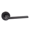 Forme Door Furniture Matt Black / Round Rose Forme Milly Designer Lever on Minimal Round Rose - Matt Black