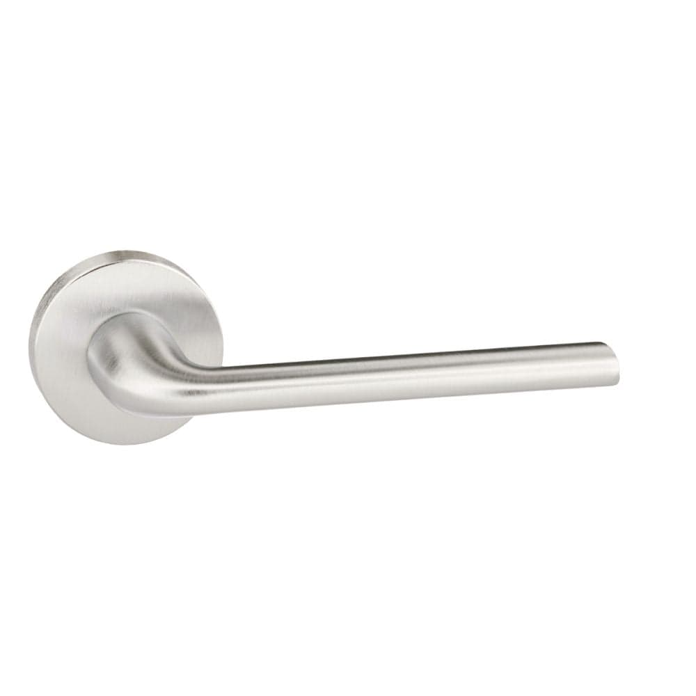 Forme Door Furniture Satin Chrome / Round Rose Forme Milly Designer Lever on Minimal Round Rose - Satin Chrome
