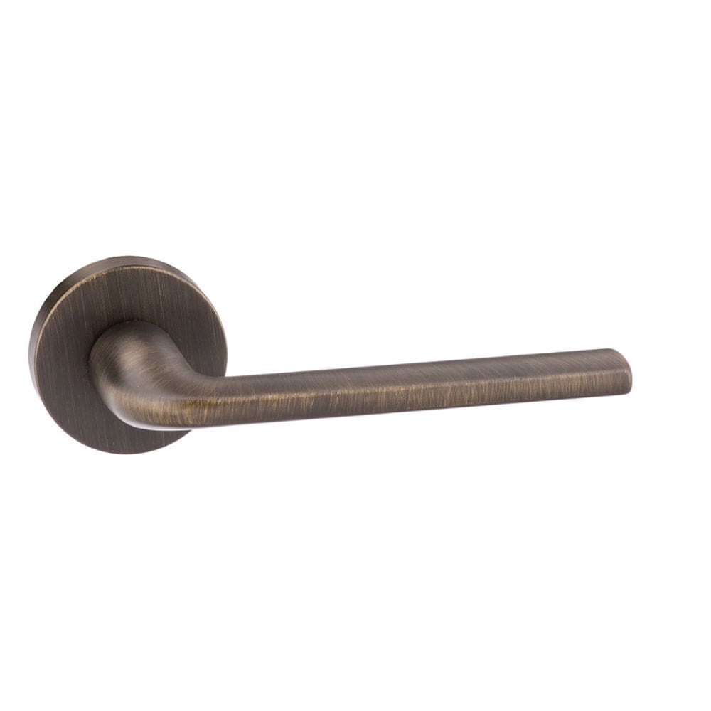 Forme Door Furniture Urban Bronze / Round Rose Forme Milly Designer Lever on Minimal Round Rose - Urban Bronze